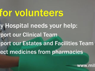 Call for volunteers to help Mildmay during this time of COVID-19 National Emergency