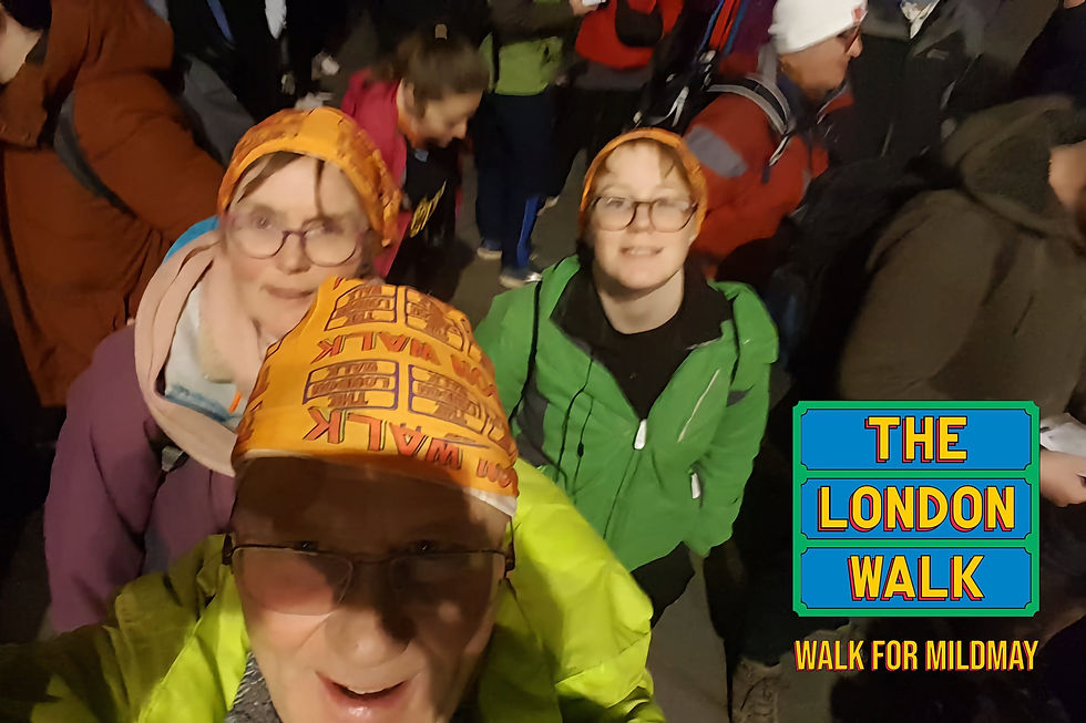CEO Geoff, wife Sandra and son Nathan during the walk