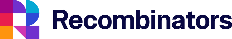 Recombinators logo – strategic innovation consulting for business challenges, training solutions, and delivery support.