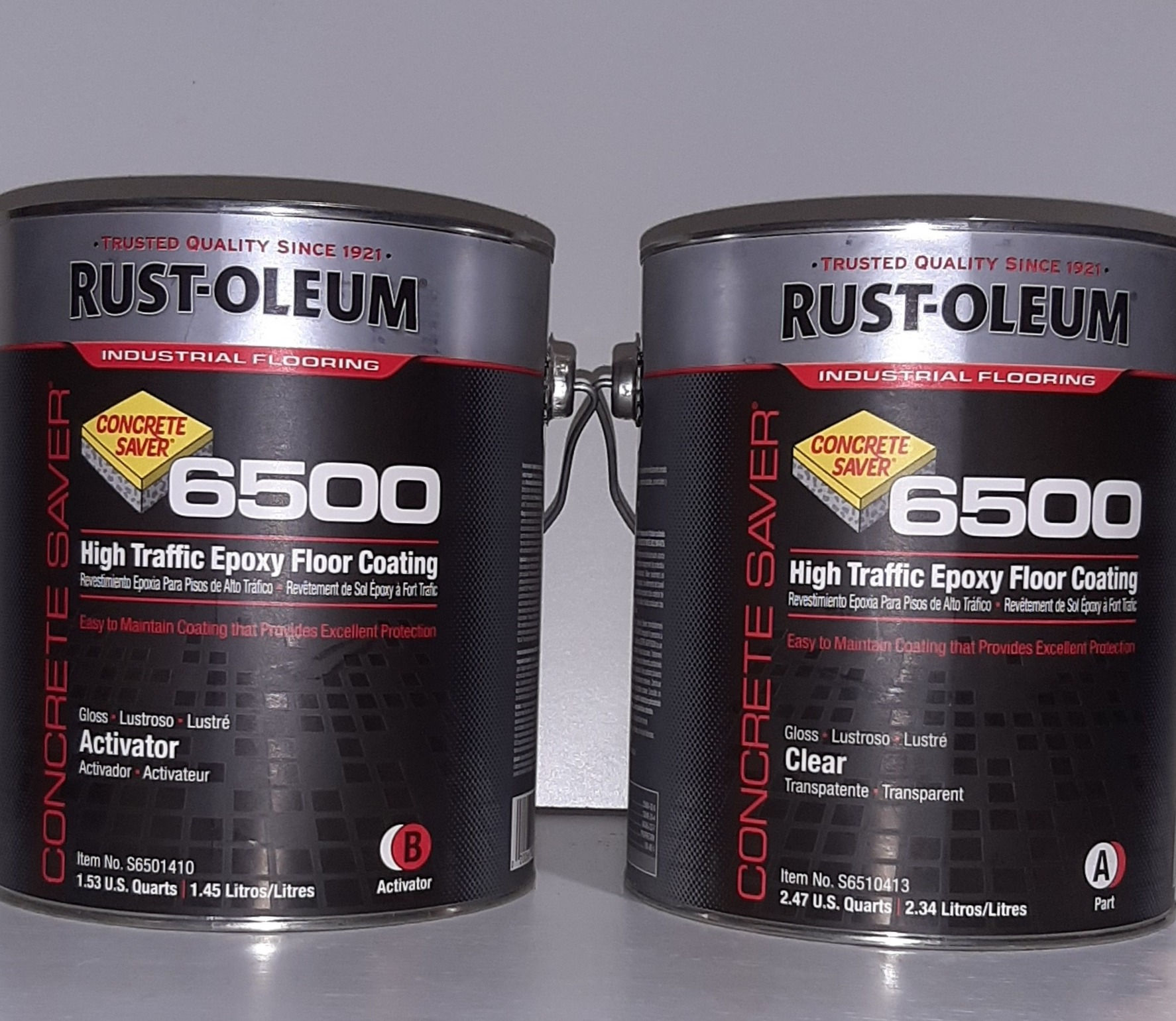 KIT EPOXI 6500 AUTONIVELANTE TRANSPARENTE 3.78 LT