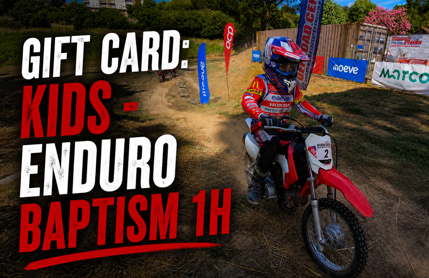 Gift Card: Kids - Batismo de Enduro 1h