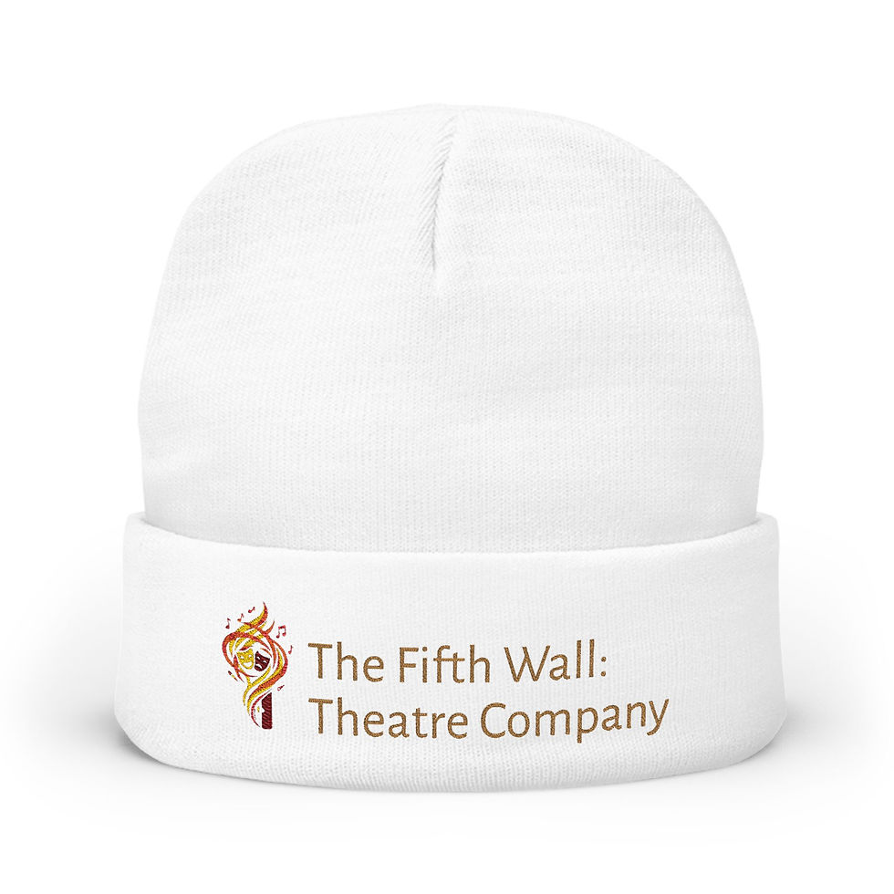 Thumbnail: Theatre Company Knit Beanie, Cozy Winter Hat, Winter Accessory, Embroidered
