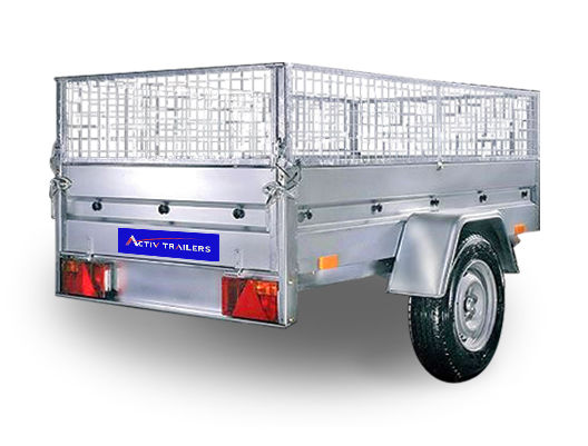 ACTIV Garden Medium Duty 1.7m x 1.25m Trailer with 400mm Cage