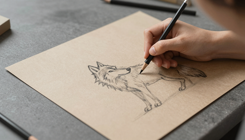 Crafting Wolf Art Workshop