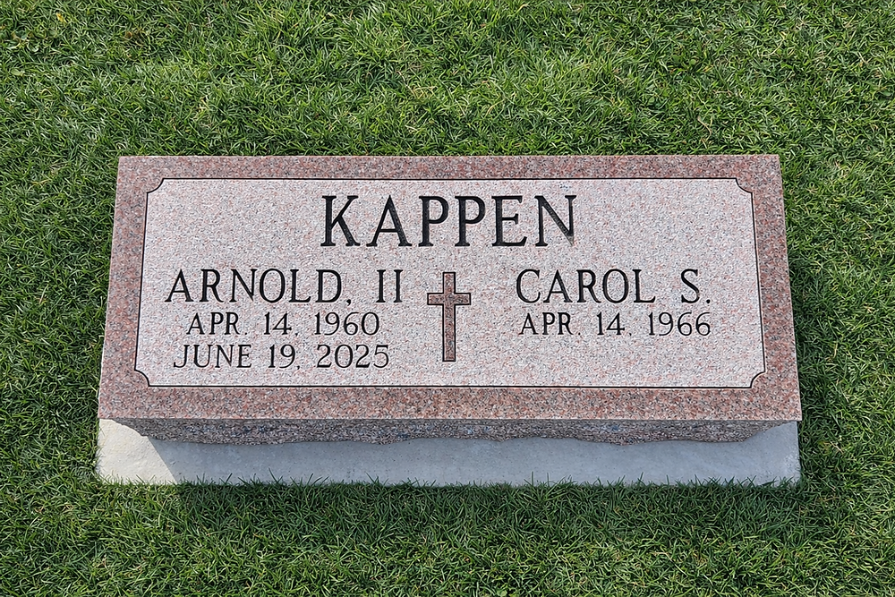 Bevel Headstone Marker
