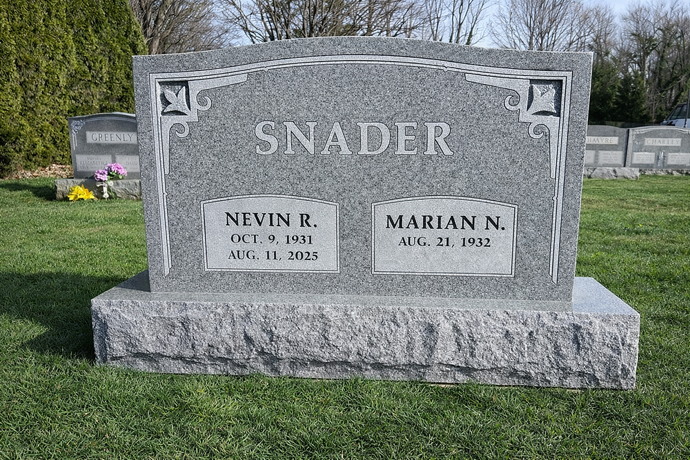 Companion Upright Headstone