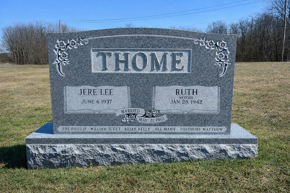 Companion Upright Headstone