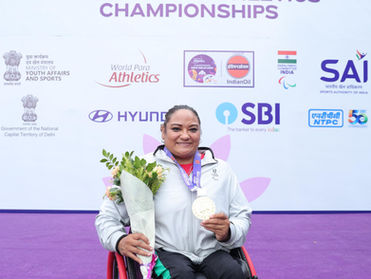 Gloria Zarza y Osiris Machado conquistan el oro en el Mundial de Para Atletismo Nueva Delhi 2025