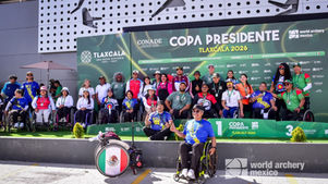 Juan René Serrano destaca crecimiento del Para tiro con arco en México durante la Copa Presidente en Tlaxcala