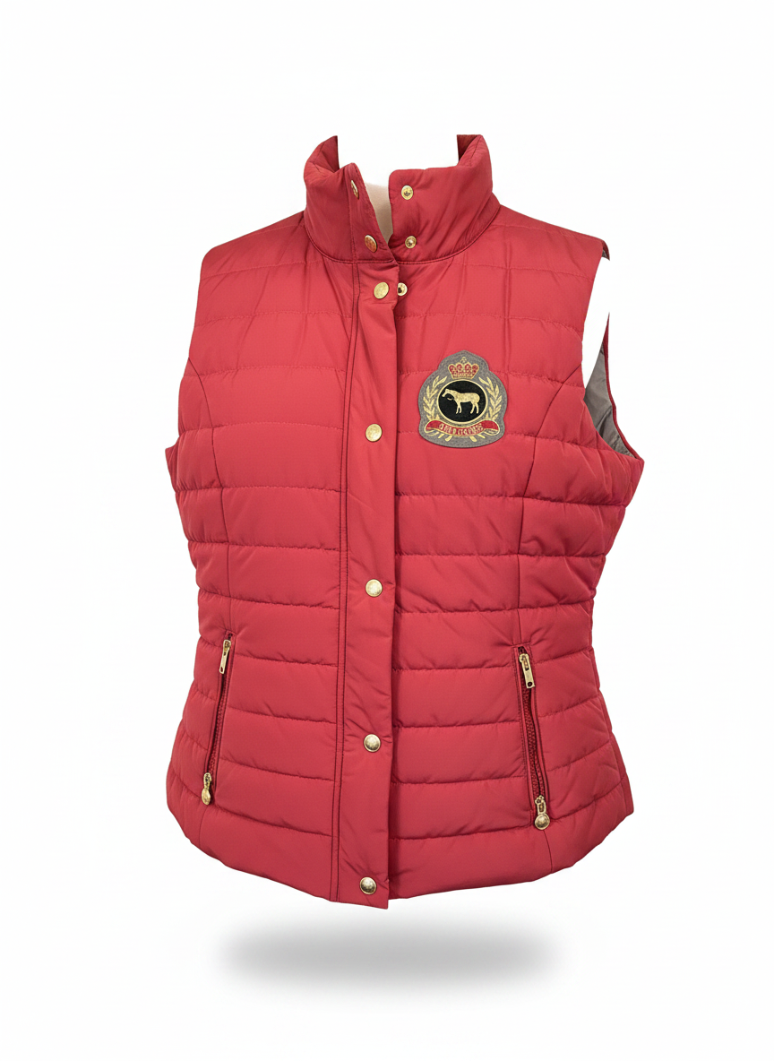 EUC Iris Bayer Equestrian Vest Pinky/Red | Size 38 / US 8