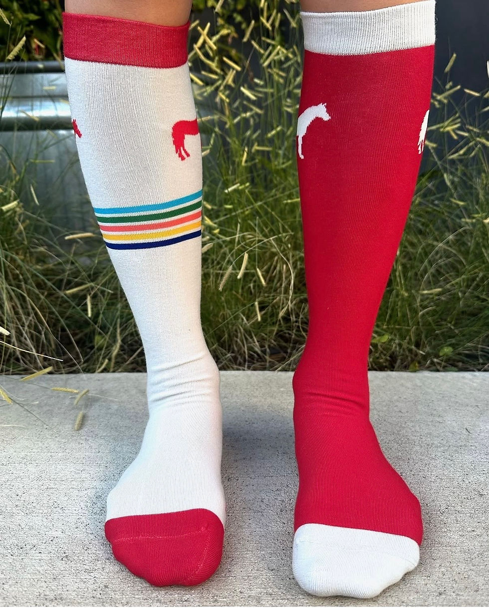 Thumbnail: Growing Up Barn Rat - Mismatched Barn Rat Socks