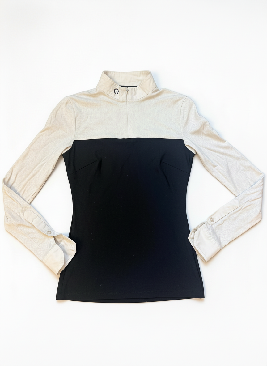 GUC EGO7 Mesh Show Shirt – Black/White LS – Size 36 XXS