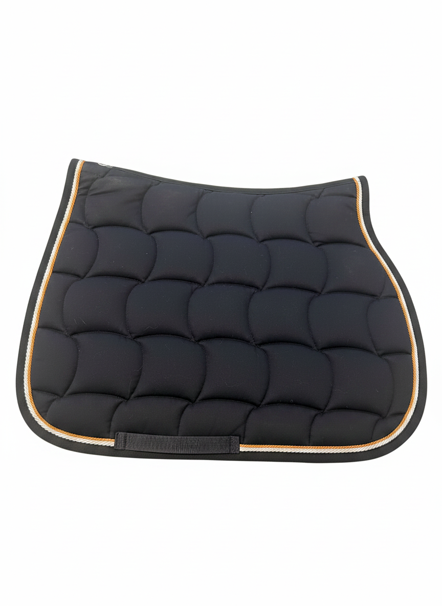 NWOT Anna Scarpati QUASTOR Saddle Pad – Navy/Piping