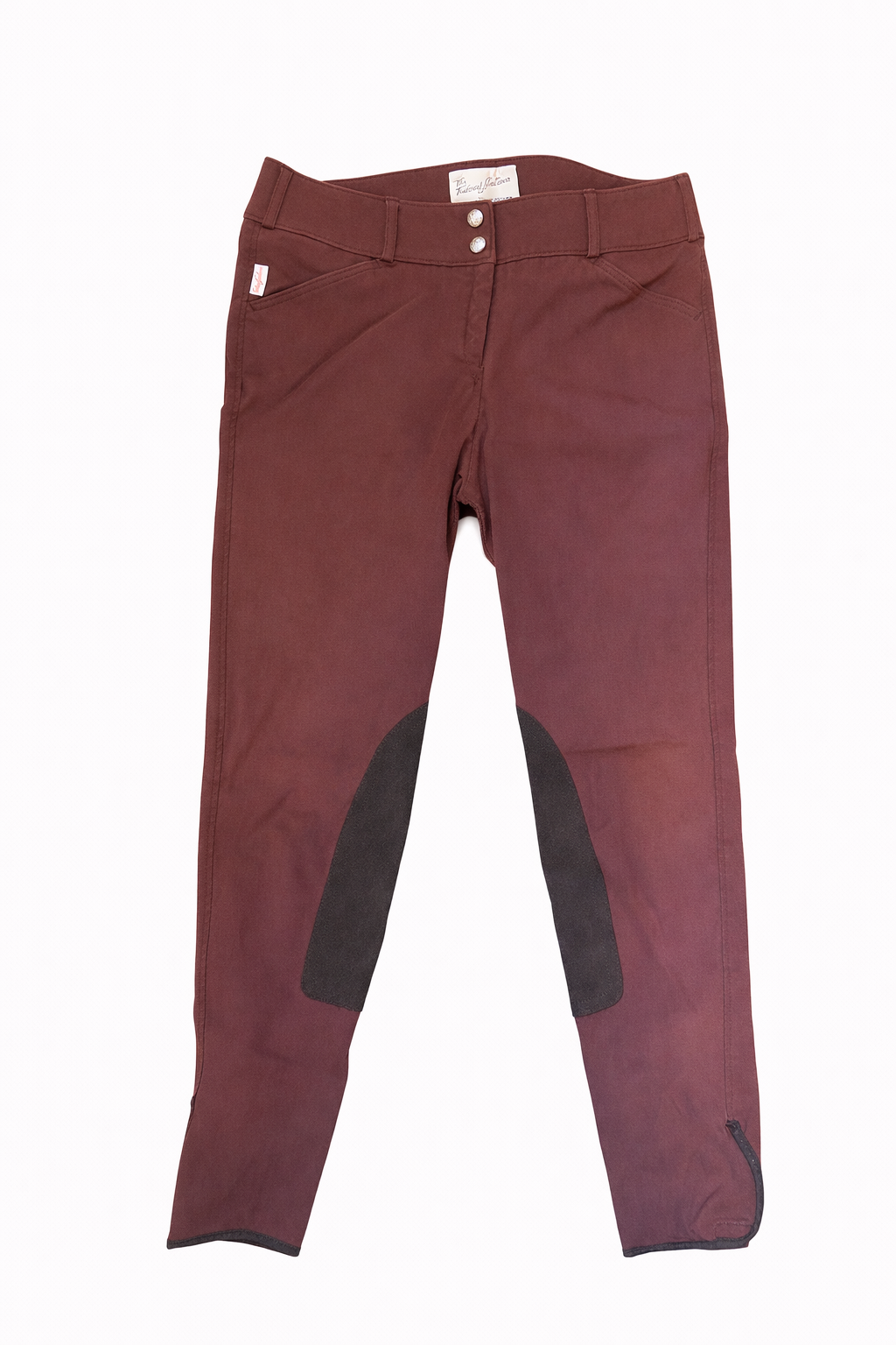 EUC Tailored Sportsman Trophy Hunter Low-Rise Front-Zip Breech Burgundy 32