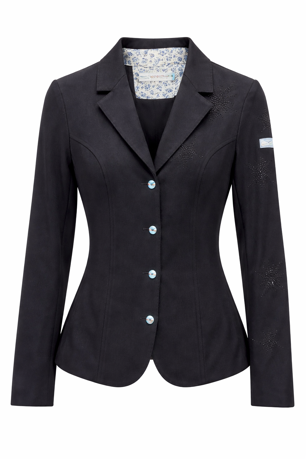 EUC Animo Sport Show Coat With Rhinestone Stars - Black Size 42 (6)