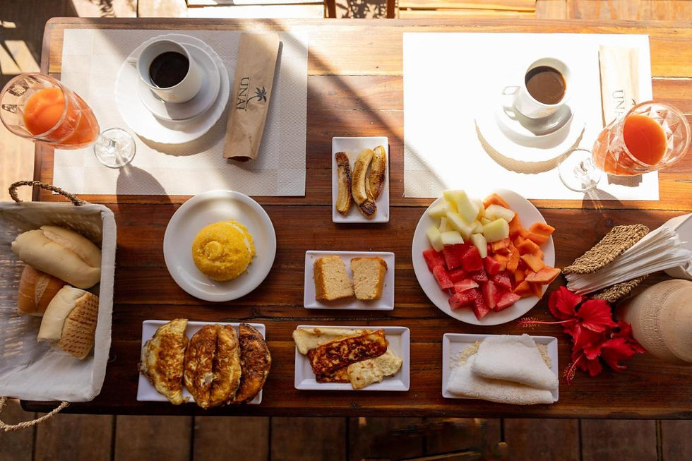 Foto da gastronomia nos hotéis em Fernando de Noronha