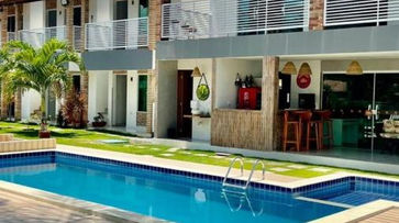 Piscina na Pousada Villa Minduba