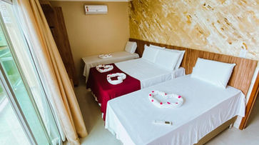 Quarto com cama no FLAT BADEJO 2