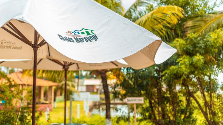 Área externa no Chales Maragogi
