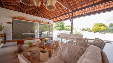 Varanda da acomodação na Costa Dourada Village 2