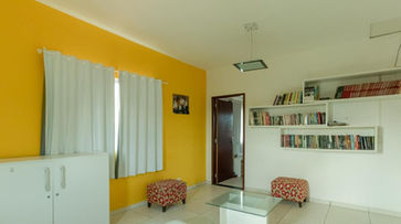 Sala da acomodação no Cantinho da Melão