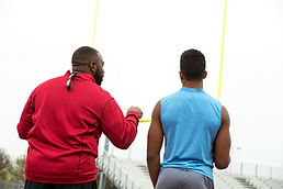black coach and black athlete