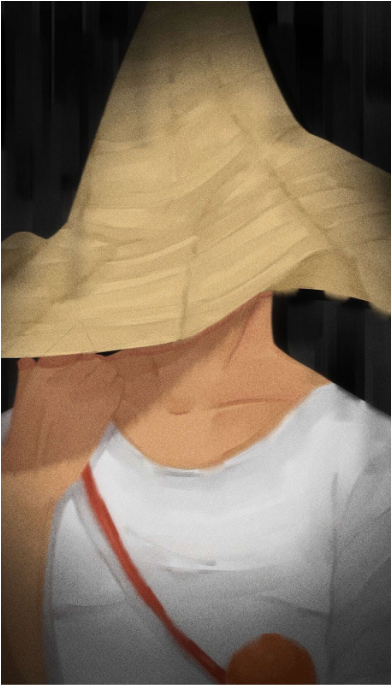 El Cipito, a Central American folk legend of a cursed 10-year-old child who roams the fields and consumes human ashes.  (Courtesy of @bvnny_kxn on Instagram/2025)