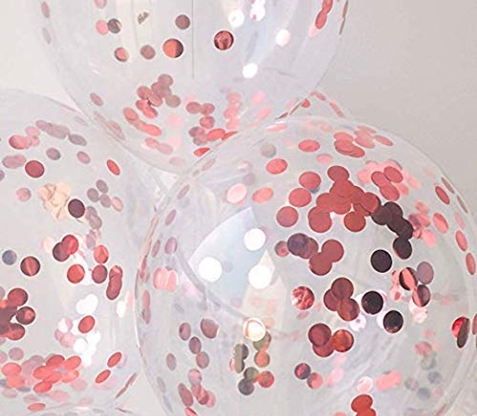 Thumbnail: Balloons With Gold Colored Pre-Filled Confetti Pack Of 5