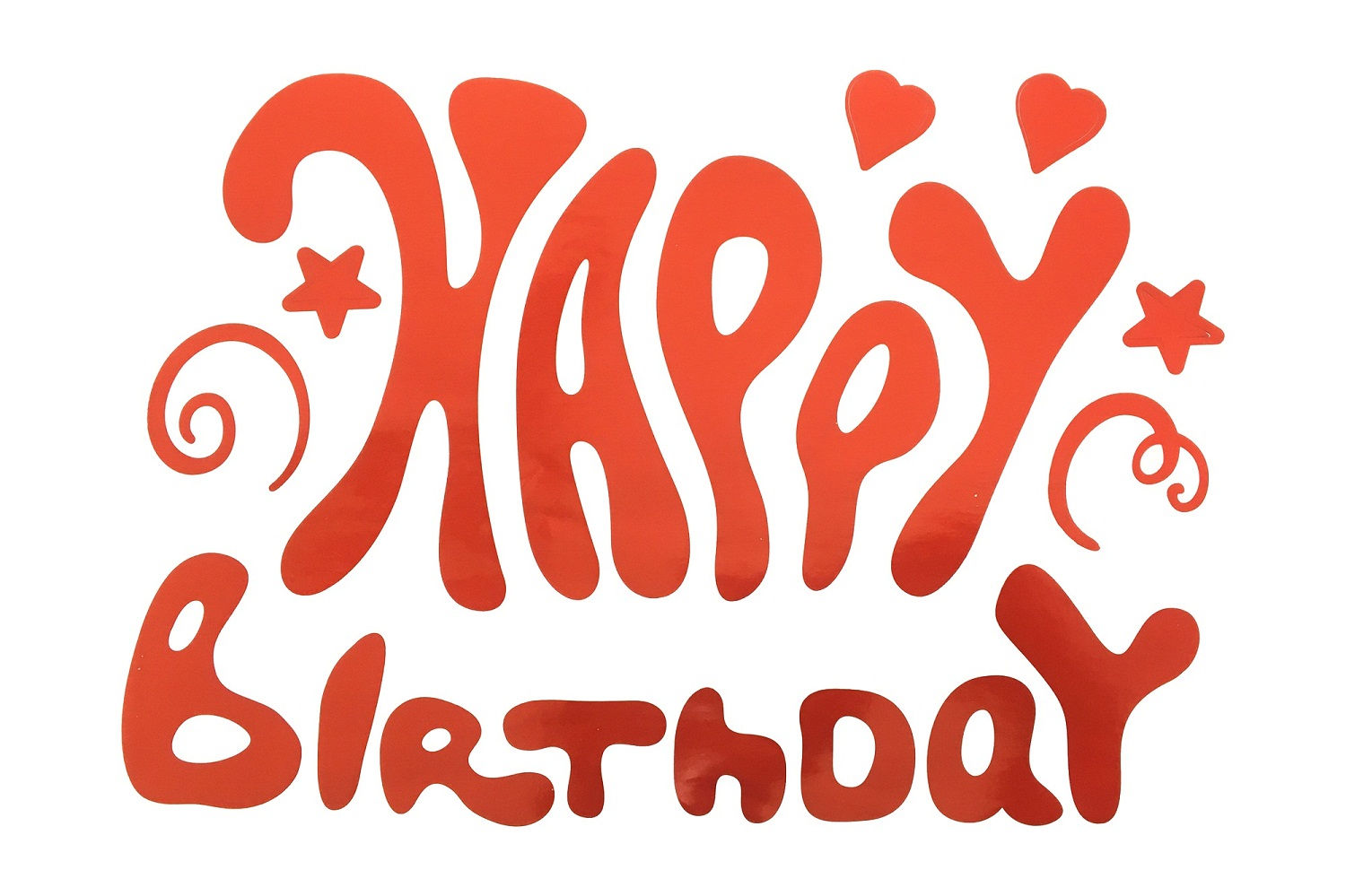 Red balloon stiicker small hearts, stars & small stickers & (Blackboard)(Red)