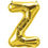 Thumbnail: 16" Letter Z Gold Foil Balloon 16 inch