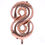 Thumbnail: 40" Numerical 8 Rose Gold Number Balloon