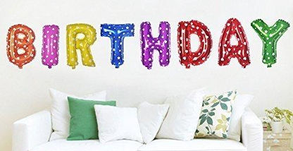 Thumbnail: Happy Birthday Foil Set 14 inch - MultiColor