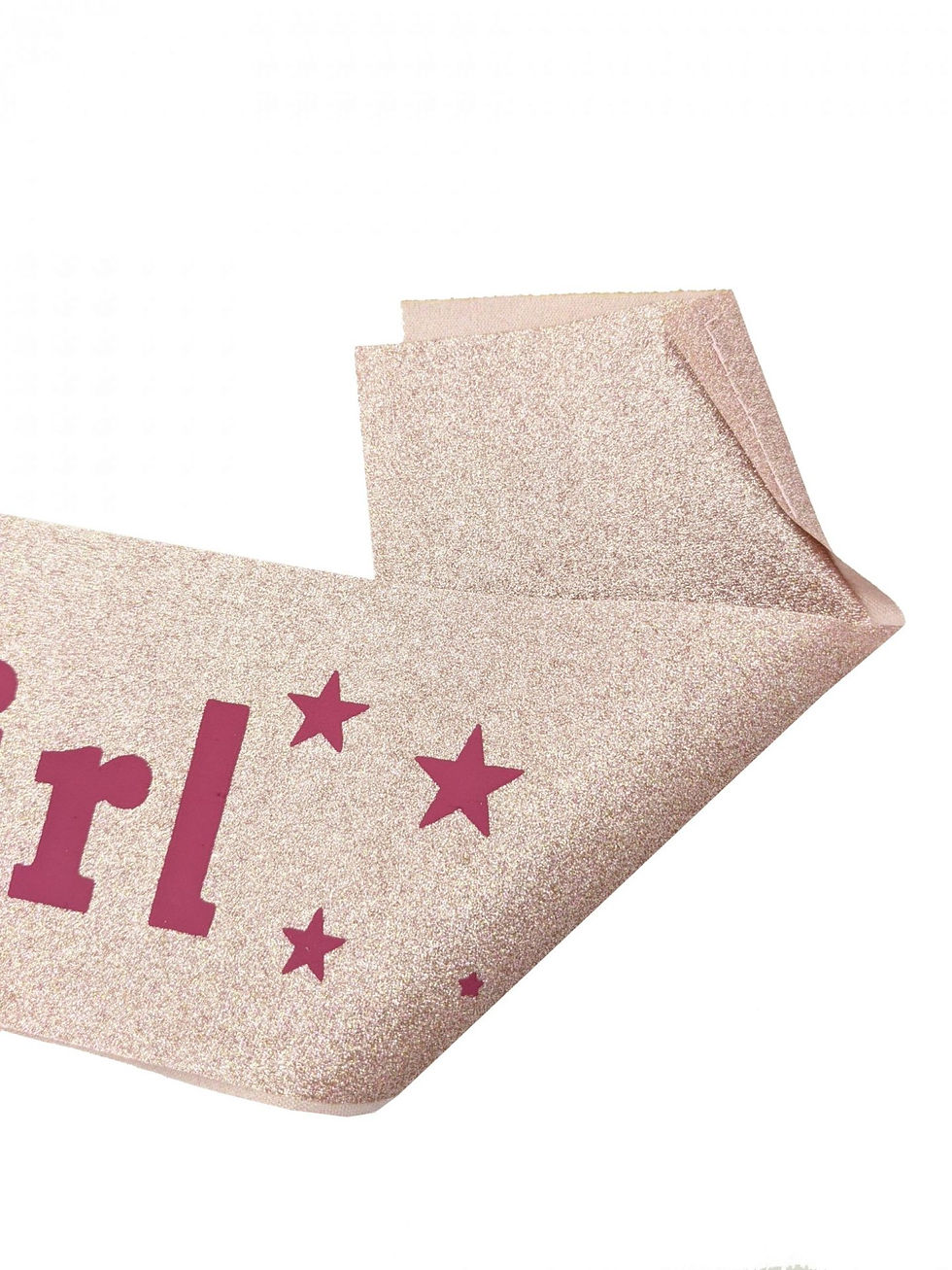 Thumbnail: Rose Gold Glitter Birthday Girl Sash Happy Birthday Sash 1 pc