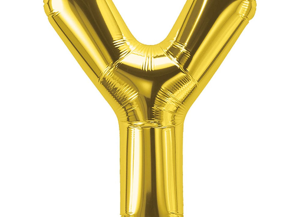 16" Letter Y Gold Foil Balloon 16 inch