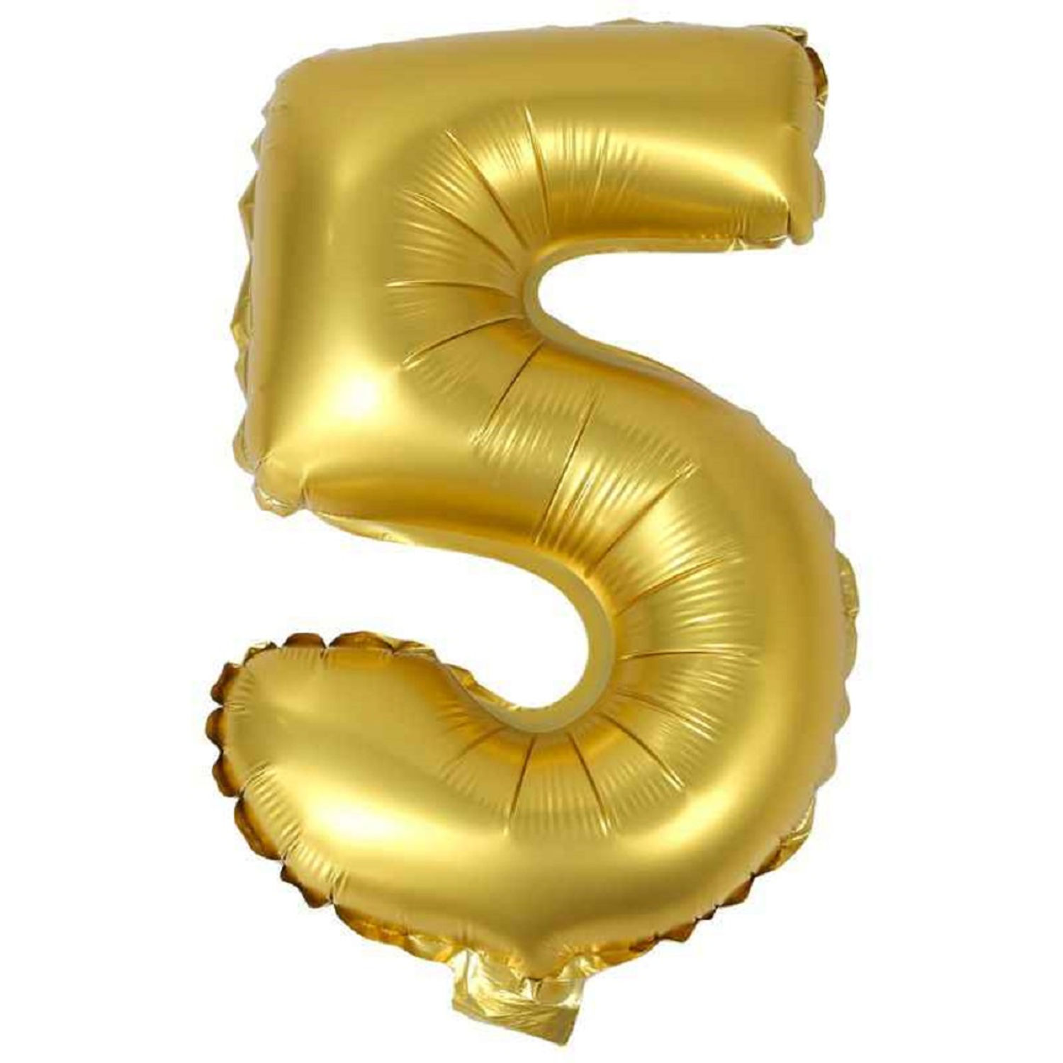 Hippity Hop Numbers Foil Balloon 16" Inch 5 Number Pack of one Unit Gold