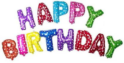 Thumbnail: Happy Birthday Foil Set 14 inch - MultiColor