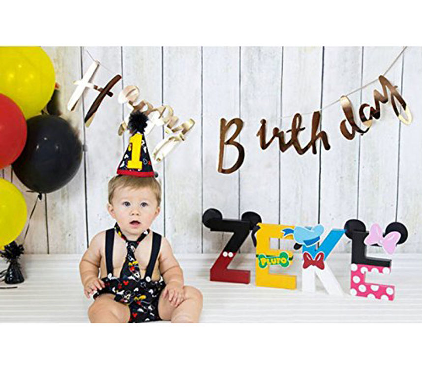 Thumbnail: Happy Birthday Banner/Birthday banner/50th (Golden / Gold)