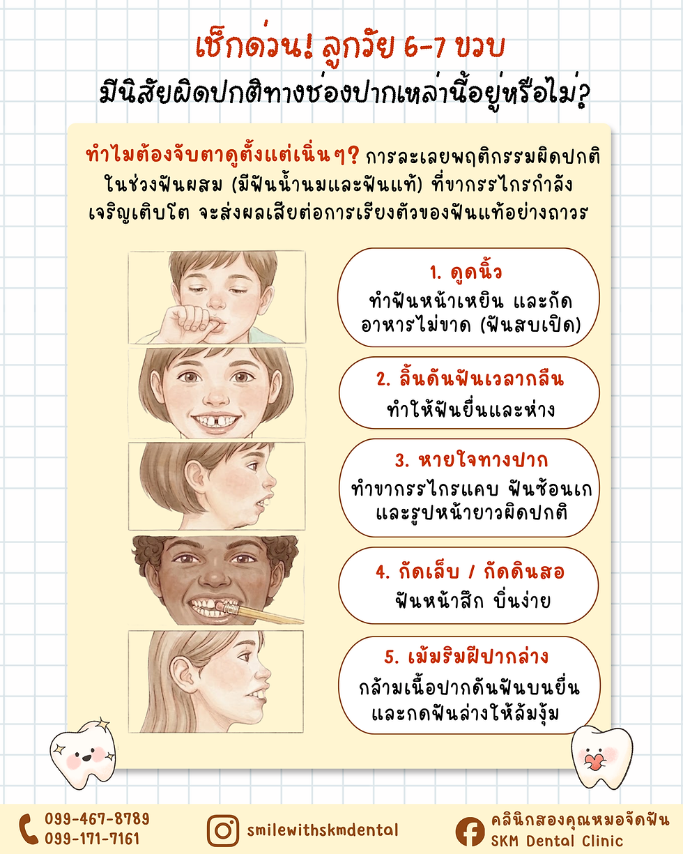 รู้หรือไม่? ”7 ขวบ“ คือช่วงเวลาทองของการพบหมอจัดฟัน! ✨👧🏻🧒🏻รู้ก่อน แก้ไขทัน ป้องกันปัญหาใหญ่ในอนาคต