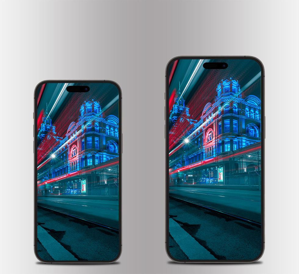 Flinders Street Tram Trails | Mobile Wallpaper