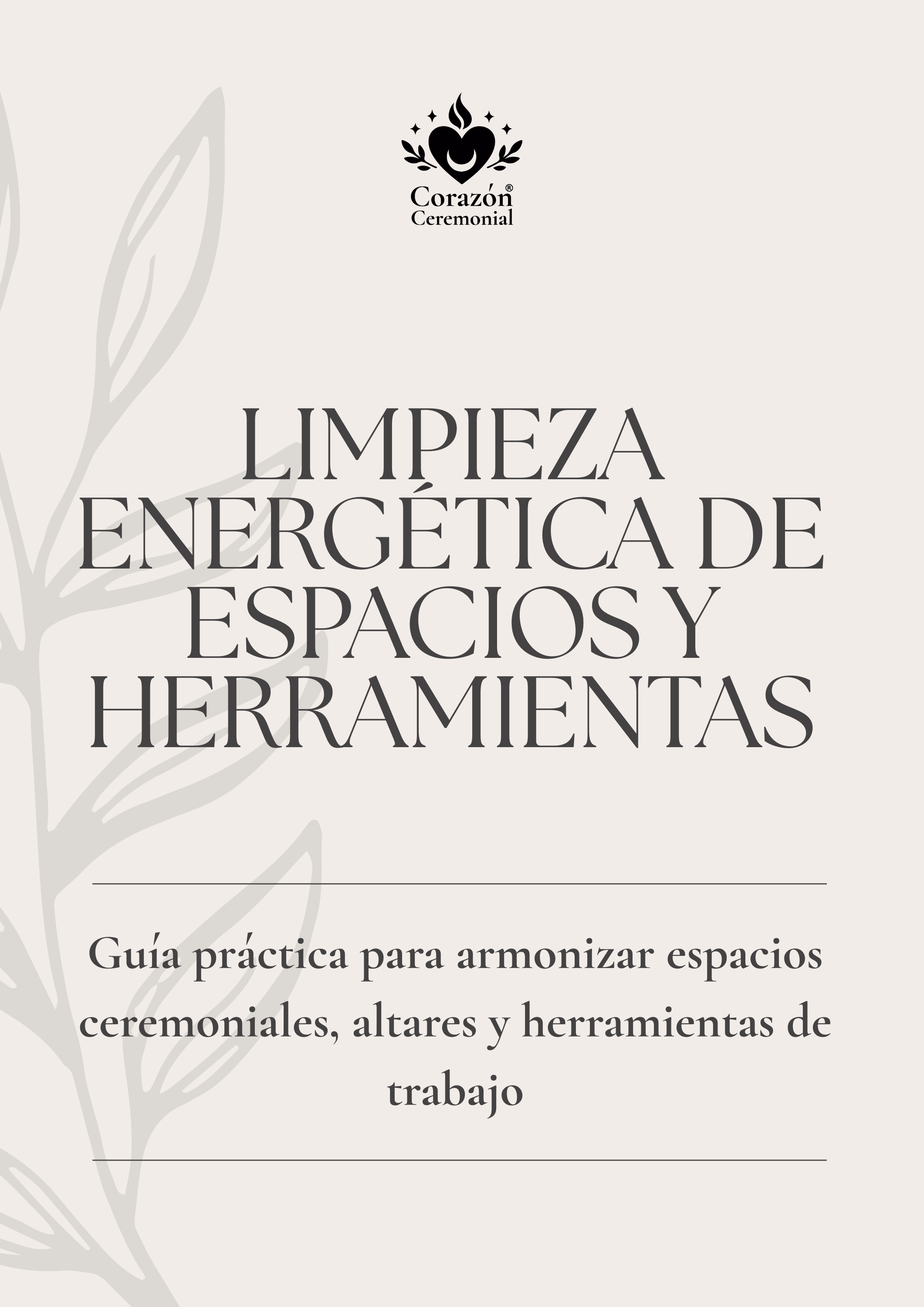 Ebook Limpieza Energética de Espacios y Herramientas