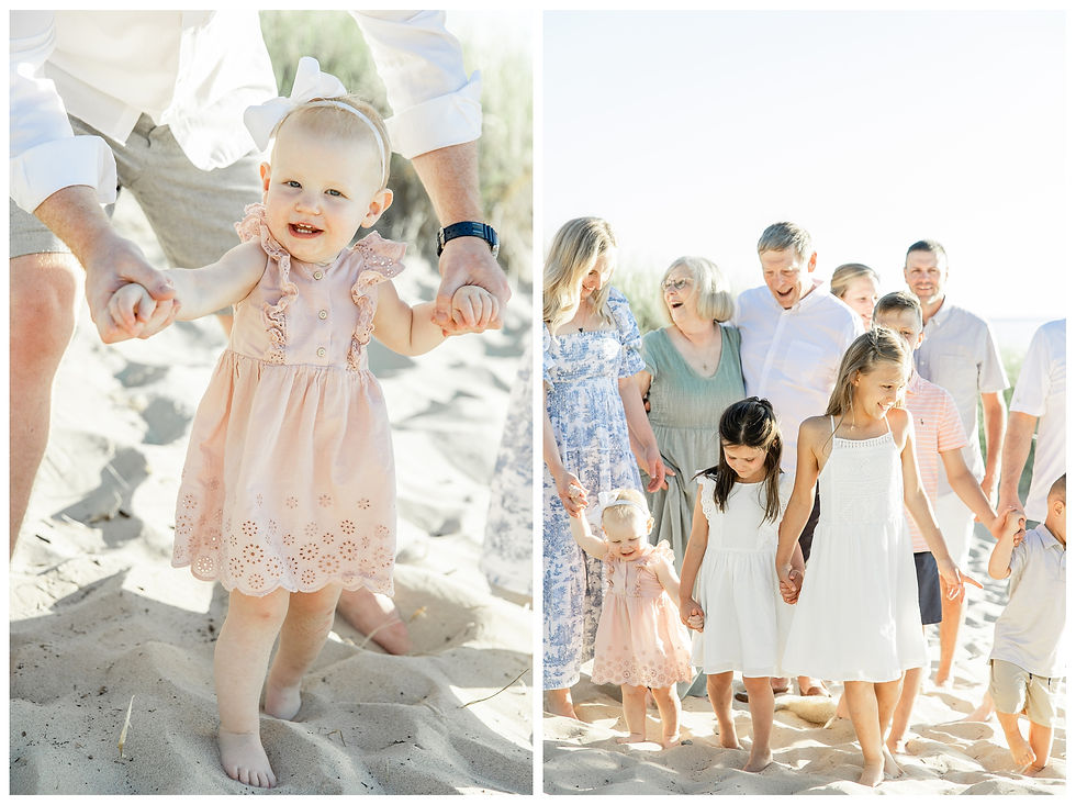 beautiful family beach photo shoot session near south haven michigan by josh and Andrea photography