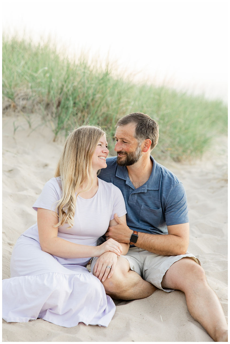 beautiful beach family photo shoot in south haven michigan by josh and Andrea photography