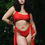 Thumbnail: Red Tassels Cut-Out Onekini Swimsuit