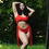 Thumbnail: Red Tassels Cut-Out Onekini Swimsuit