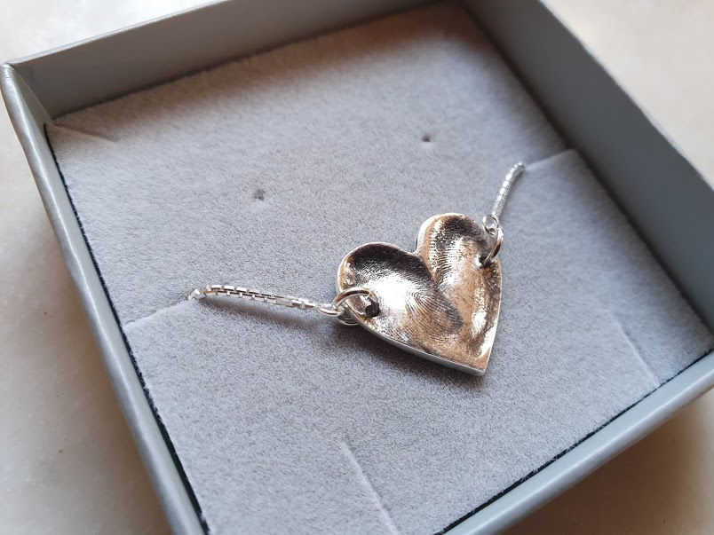 Thumbnail: Love You to the Moon and Back - reversible fingerprint bracelet