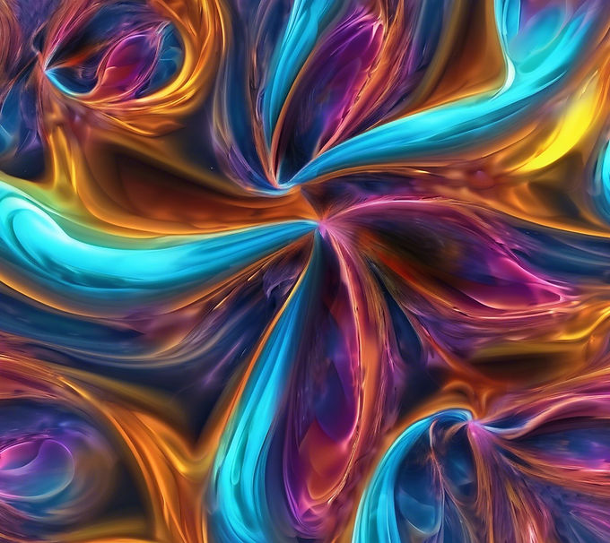 Extremely abstract and colorful image of