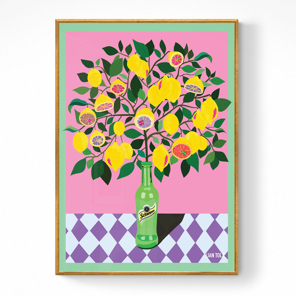 Lemon Fruit Tree - Art Print