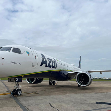 Azul recebe o segundo do lote de sete E195-E2 previstos para 2025
