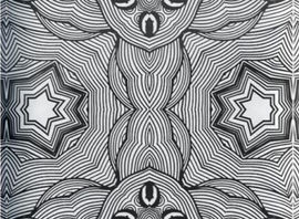 Topography 1, face mounted photo on a  6" x 6" acrylic block 1" thick
