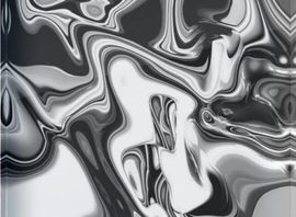 Alchemy Silver, a face mounted photo on a  6" x 6" acrylic block 1" thick
